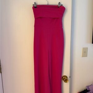 Strapless Pink Jumpsuit